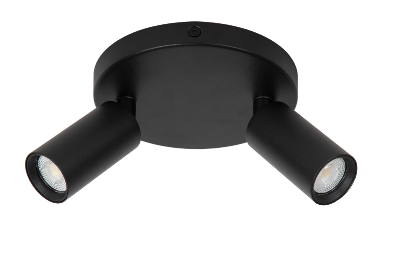 Lucide RITMO - Ceiling spotlight - Ø 15 cm - 2xGU10 (MR11) - Black